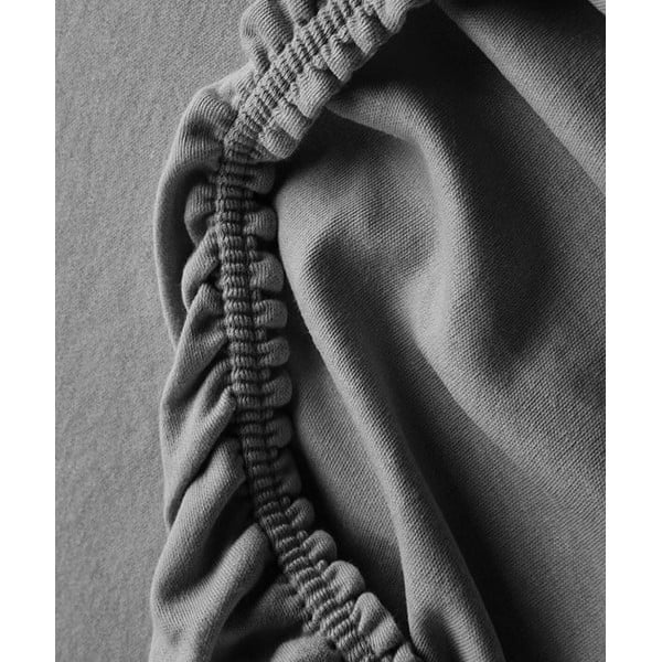 Šedo-béžové 4dílné prodloužené povlečení na dvoulůžko z bavlny Renforcé s prostěradlem 200x220 cm – Mila Home-image-1