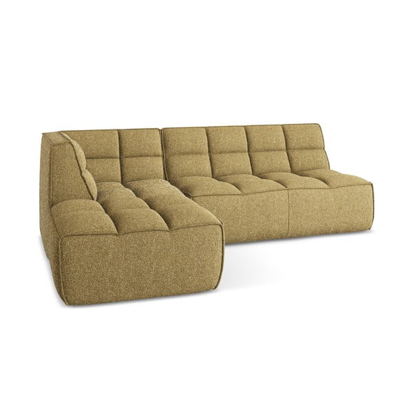 Modulární rohová pohovka v hořčicové barvě (variabilní roh) Kalai – Makamii-image-4