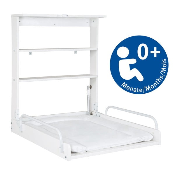 Bílý závěsný přebalovací pult Vogeltanz – Roba-image-4