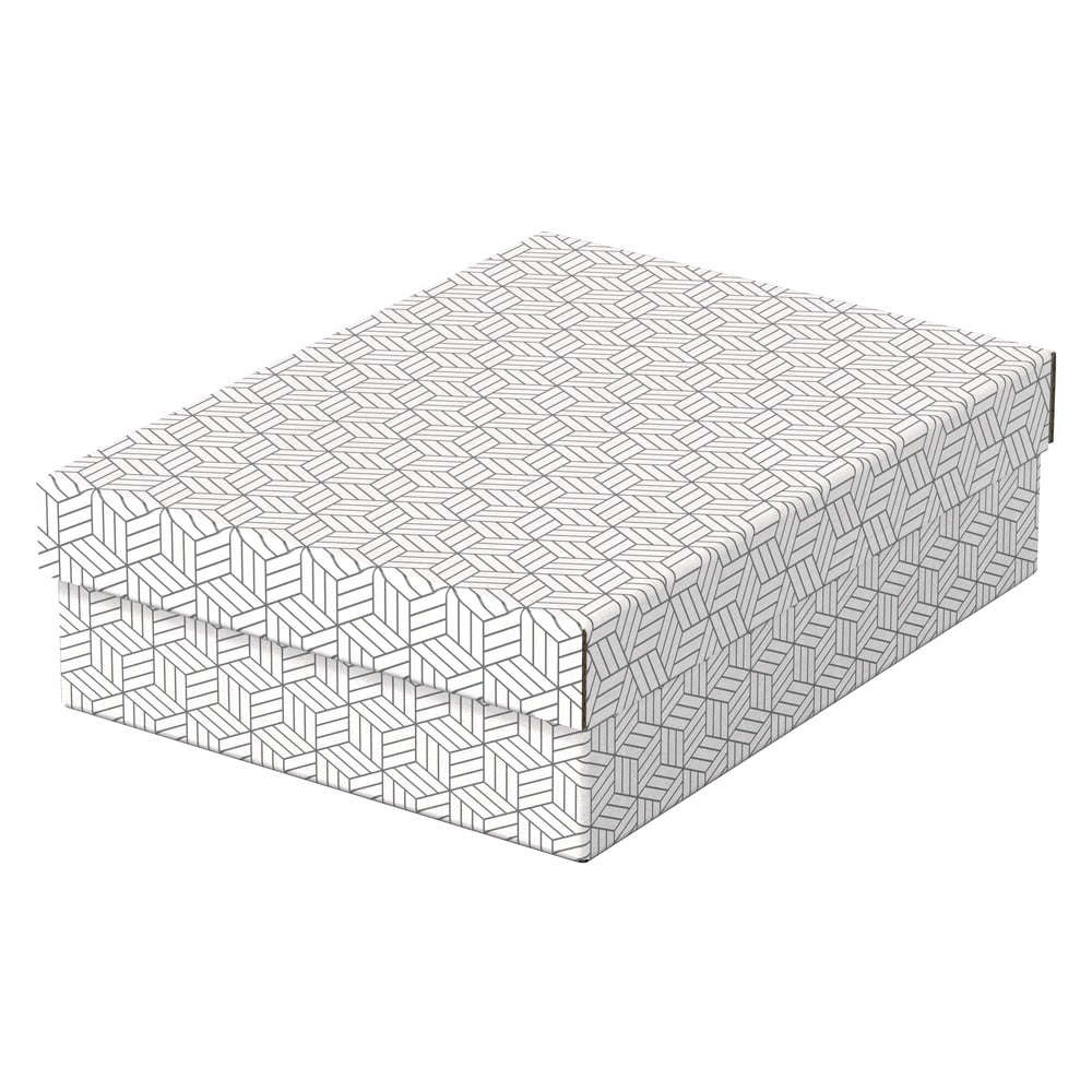 Sada 3 bílých úložných boxů Esselte Home, 26,5 x 36 cm