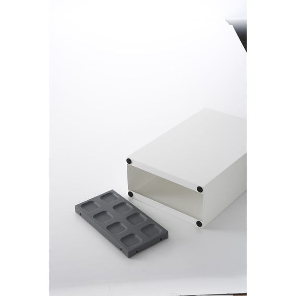 Bílý kovový stojan na deštníky Yamazaki Smart-image-1