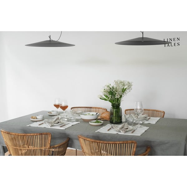 Lněný ubrus 140x140 cm Khaki – Linen Tales-image-4