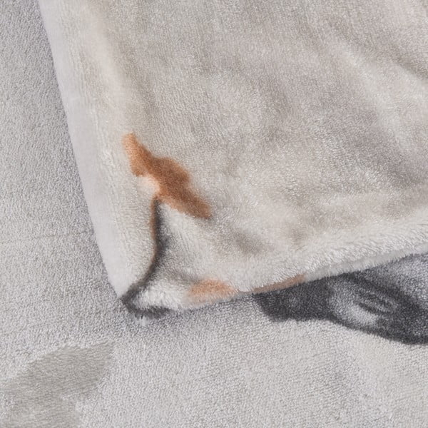 Šedé povlečení na jednolůžko z mikroplyše 140x200 cm Ronja – My House-image-2