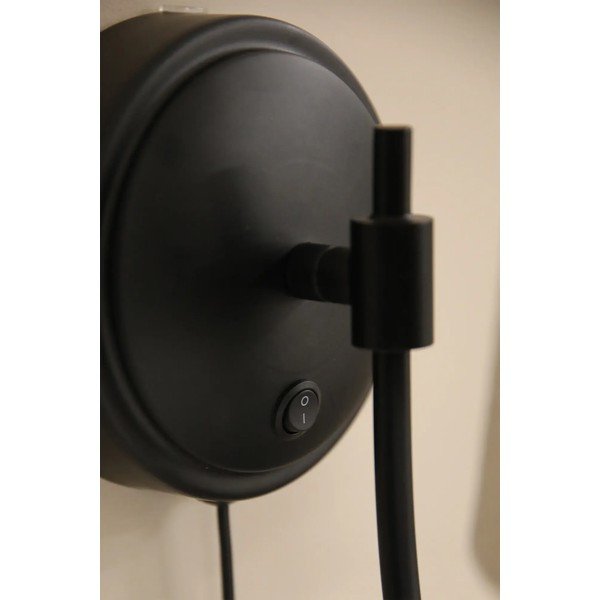 Černé/béžové nástěnné svítidlo do zásuvky Amar – Markslöjd-image-4