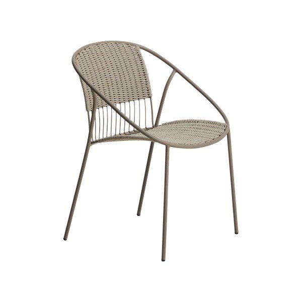 Taupe zahradní židle Atrani – Kave Home