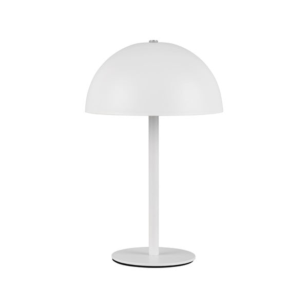 Matně bílá LED stolní lampa s kovovým stínidlem (výška 21 cm) Munoz – Trio