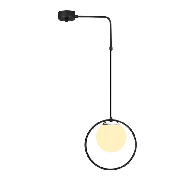 Černé kovové závěsné svítidlo Opviq lights Elpidas-image-1