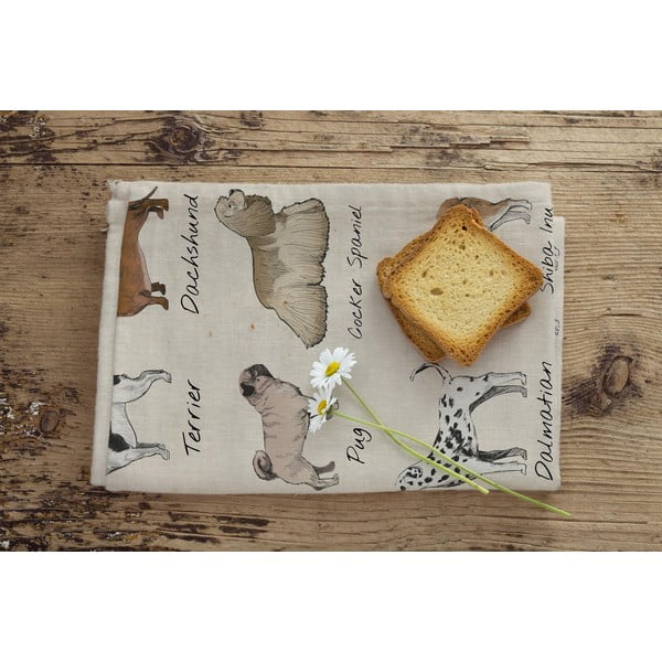 Sada 2 ubrousků Little Nice Things Dog Types, 47 x 65 cm-image-1