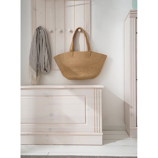 Bílá truhla z borovicového dřeva 80x45 cm Anita – Støraa-image-1