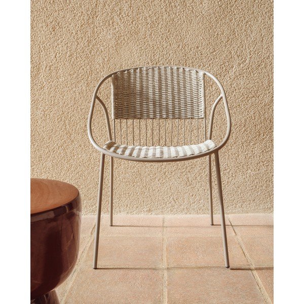 Taupe zahradní židle Atrani – Kave Home-image-3
