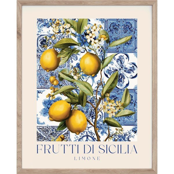 Tištěný obraz s rámem 40x50 cm Sicilia – Styler