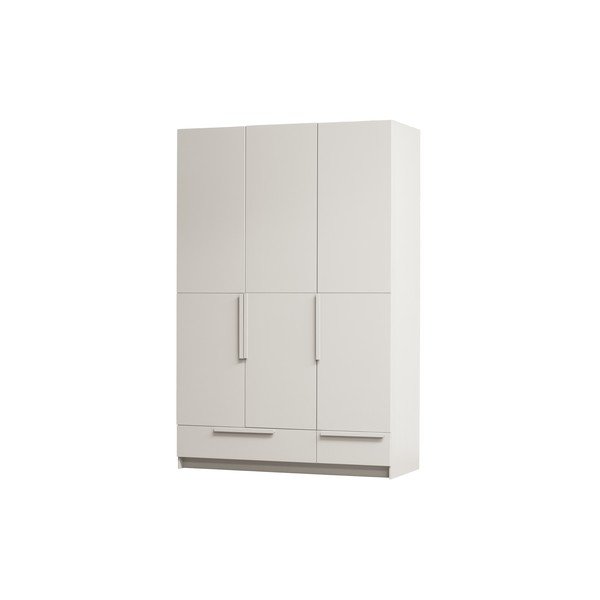 Krémová modulární skříň z borovicového dřeva 142x215 cm Pure – WOOOD-image-4