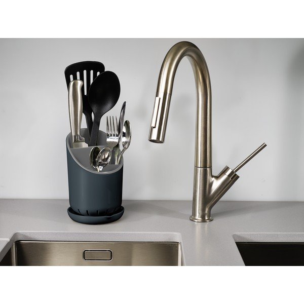 Šedý stojánek na příbory a kuchyňské nástroje Joseph Joseph Dock-image-3