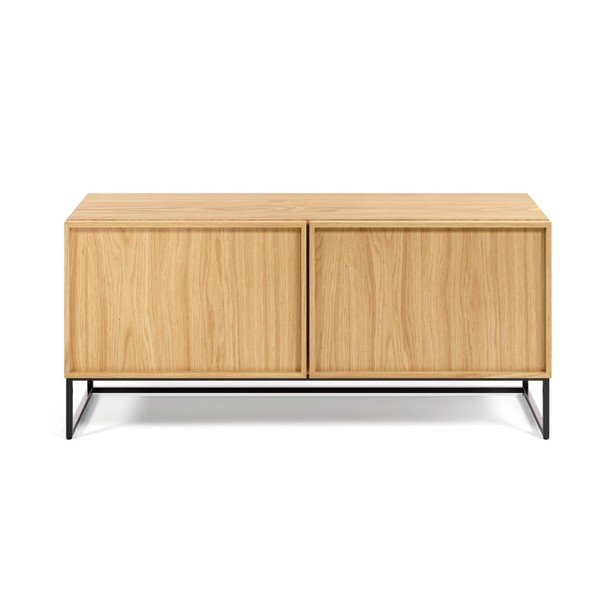 TV stolek v dekoru dubu v přírodní barvě 112x51x42 cm Taiana – Kave Home