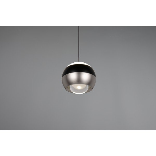 Černé/ve stříbrné barvě LED závěsné svítidlo ø 15,5 cm Orbit – Trio Select-image-3