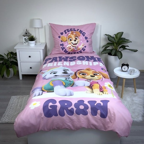Dětské povlečení na jednolůžko z mikrovlákna 140x200 cm Paw Patrol – Jerry Fabrics-image-1