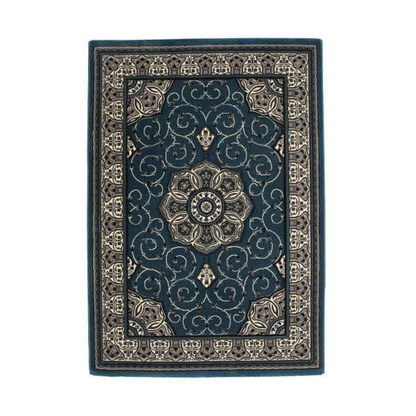 Tmavě modrý koberec Think Rugs Heritage, 140 x 80 cm