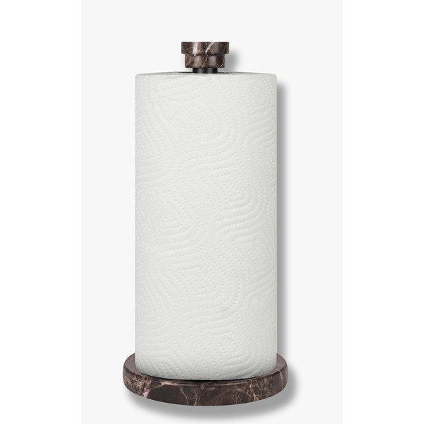 Tmavě hnědý mramorový držák na kuchyňské utěrky ø 12,5 cm Marble – Mette Ditmer Denmark-image-1