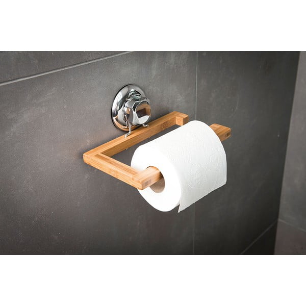 Bambusový nástěnný držák na toaletní papír Compactor-image-1
