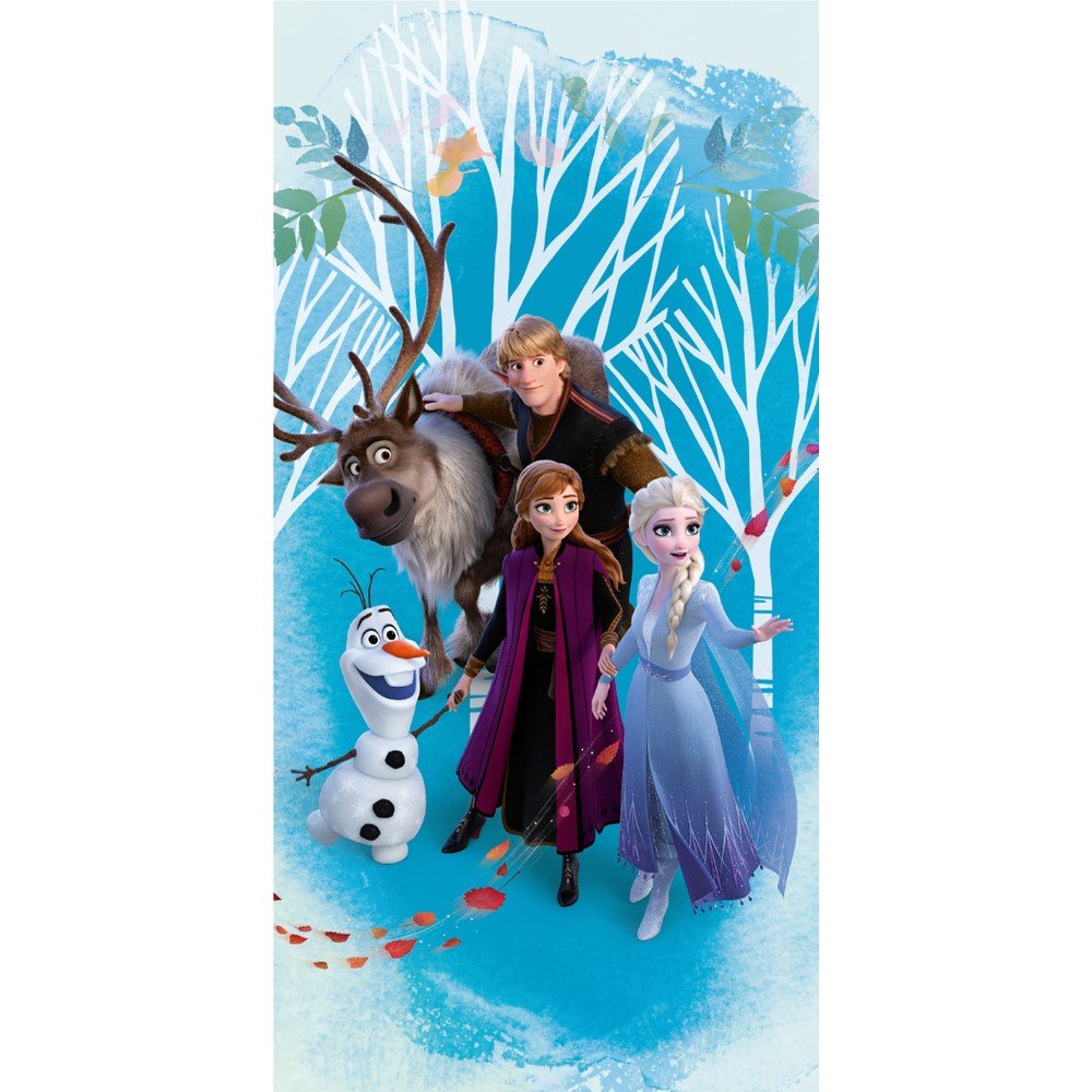 Blue cotton children's bath towel 70x140 cm Frozen "Blue" – Jerry Fabrics