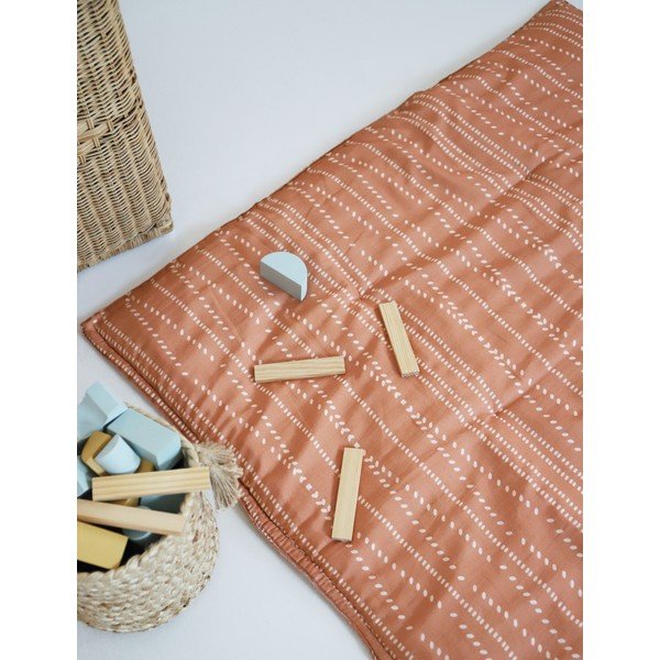 Oranžová dětská hrací podložka Nepo Terracotta – Nattiot-image-2