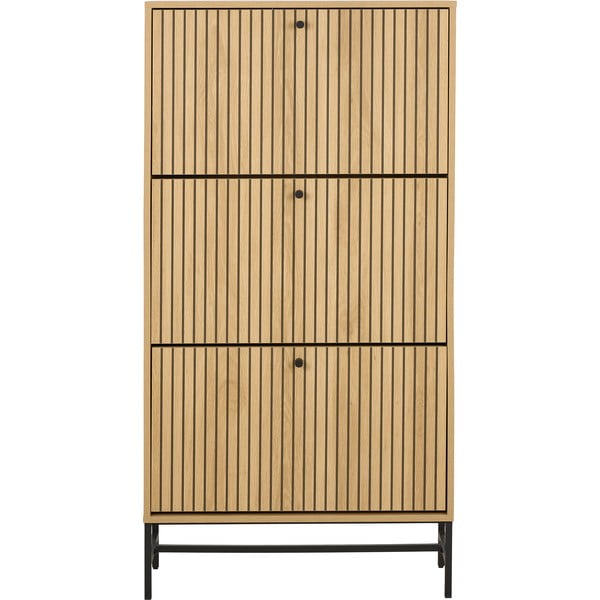 Výklopný botník v dekoru dubu v přírodní barvě 72x140x25 cm Albany  – Actona-image-3