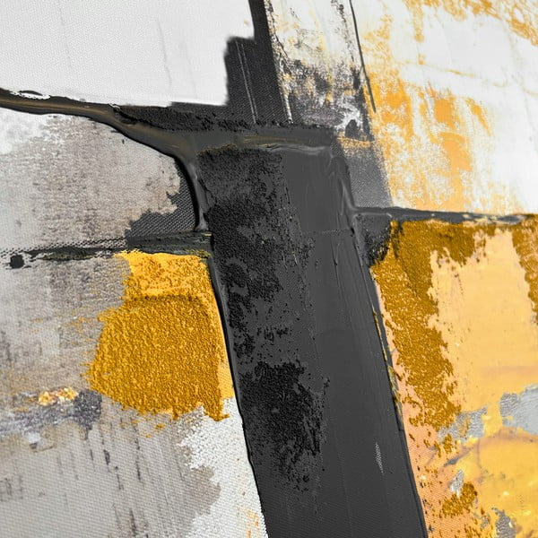 Obraz s ručně malovanými prvky na plátně 70x100 cm Jade – Styler-image-4