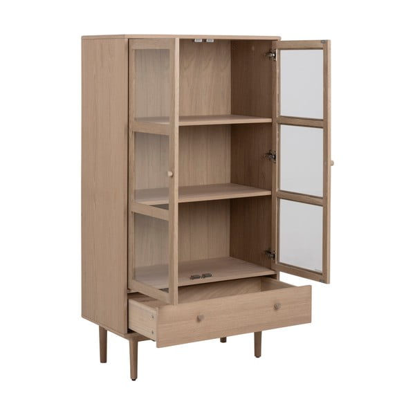 Vitrína v dekoru dubu 80x145 cm Aston - Actona-image-3