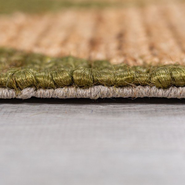 Zelený/v přírodní barvě ručně tkaný koberec s příměsí juty 120x170 cm Effie Diamond – Flair Rugs-image-4