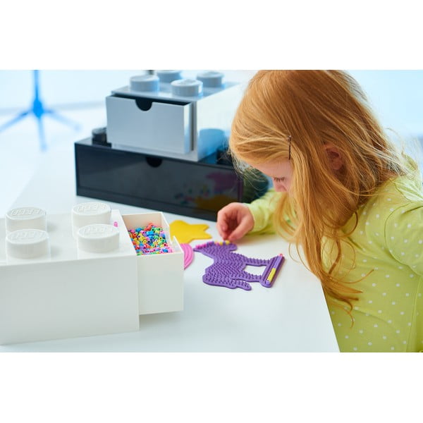 Černý stolní box se zásuvkou LEGO® Brick, 31,6 x 11,3 cm-image-3