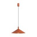 Ocelové závěsné svítidlo v cihlové barvě ø 40 cm Zylo – Sollux