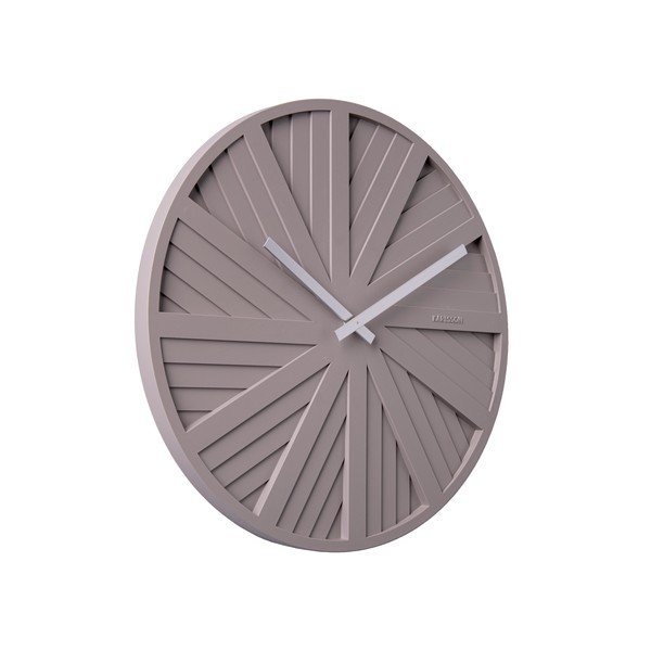 Šedé nástěnné hodiny Karlsson Slides, ø 40 cm-image-1
