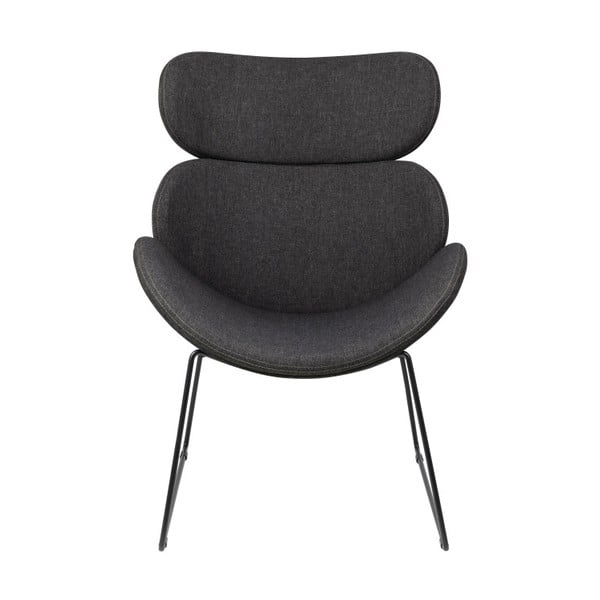 Tmavě šedé křeslo s černými nohami Actona Cazar-image-4