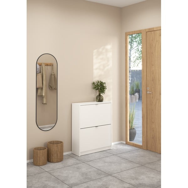 Bílý výklopný botník Shoes – Tvilum-image-1