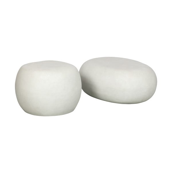 Bílý konferenční stolek 49x65 cm Pebble – vtwonen-image-2