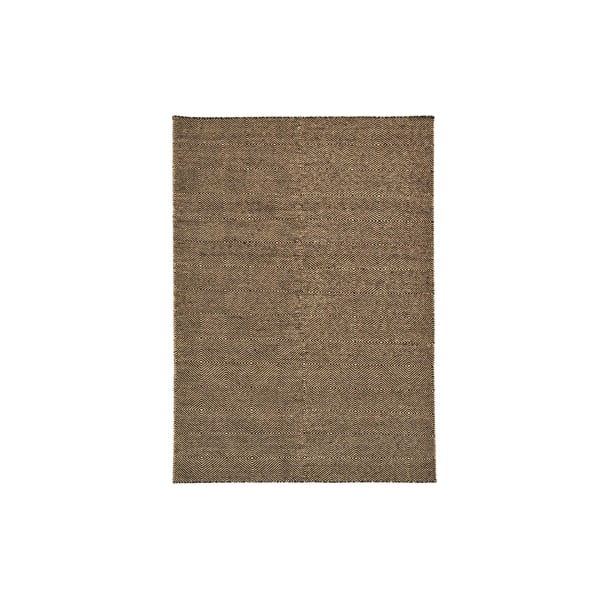 Ručně tkaný koberec Dark Brown Kilim, 160x222 cm
