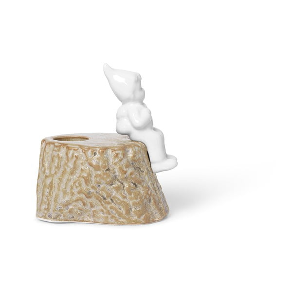 Vánoční svícen z porcelánu a kameniny Kähler Design, délka 9 cm-image-2