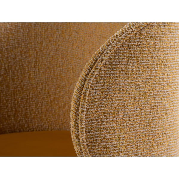 Sametové křeslo v hořčicové barvě Inez – Micadoni -image-1