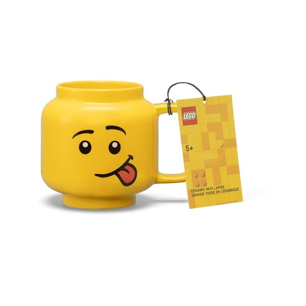 Žlutý keramický dětský hrnek 530 ml Head – LEGO®-image-3