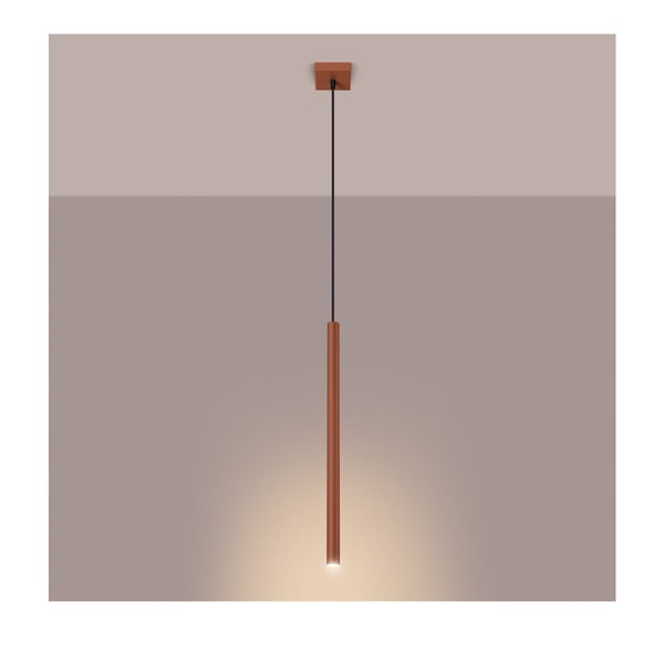 Závěsné svítidlo v cihlové barvě Fideus – Sollux-image-4