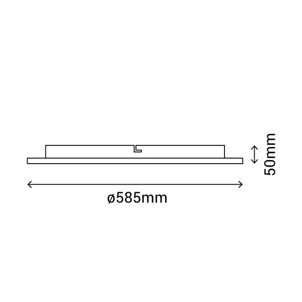 Bílé stropní svítidlo SULION Alba, ø 58,5 cm-image-2
