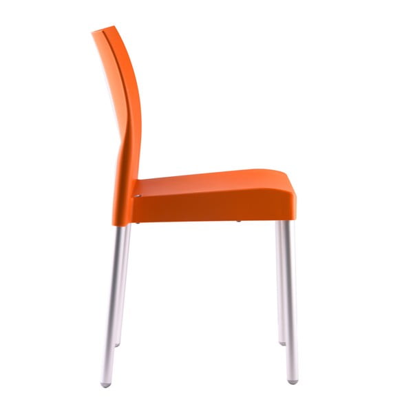 Oranžová židle Pedrali Ice 800