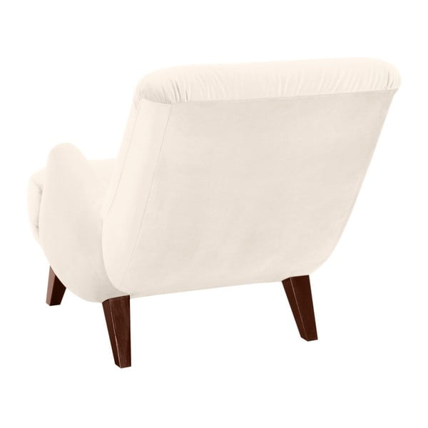 Krémové křeslo s hnědými nohami Max Winzer Brandford Suede-image-2