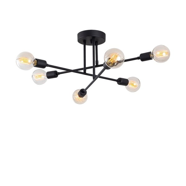 Černé stropní svítidlo 64x64 cm Flower – Opviq lights-image-2