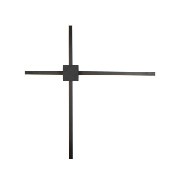 Matně černé LED stmívatelné nástěnné svítidlo Cassino – Trio