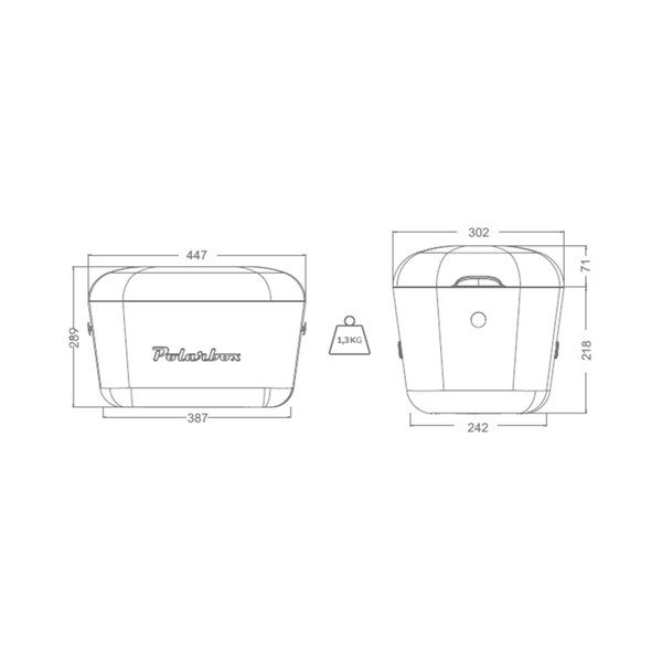 Světle zelený chladicí box 20 l Pop – Polarbox-image-3