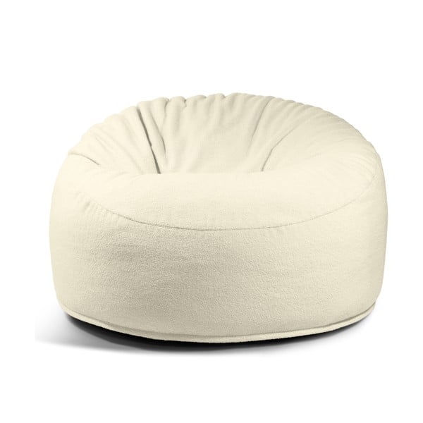 Hnědý sedací vak z textilie bouclé Om 110 – SLOWDOWN-image-2