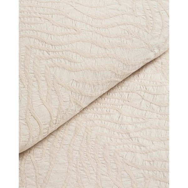 Slonovinový přehoz z žakáru 180x260 cm Zenti – Kave Home-image-2