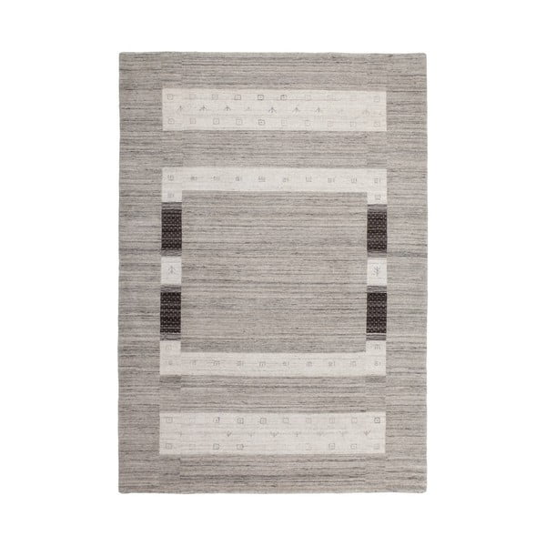 Ručně tkaný vlněný koberec Kayoom Makalu Grey, 120 x 170 cm