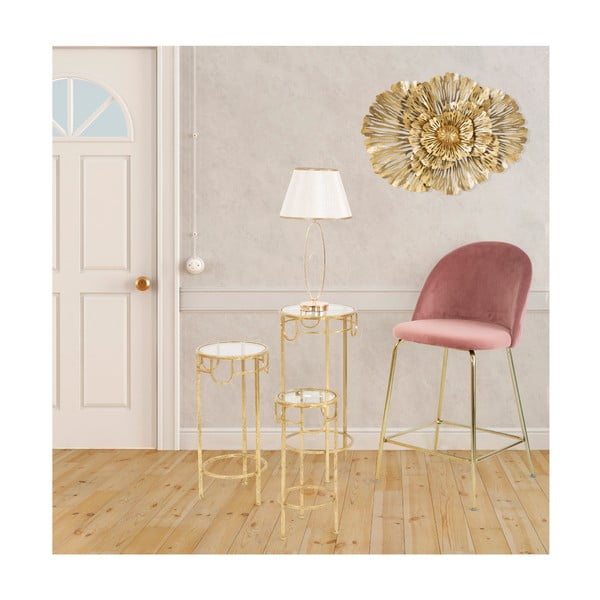 Sada 3 stolků ve zlaté barvě Mauro Ferretti Lorenzo-image-1
